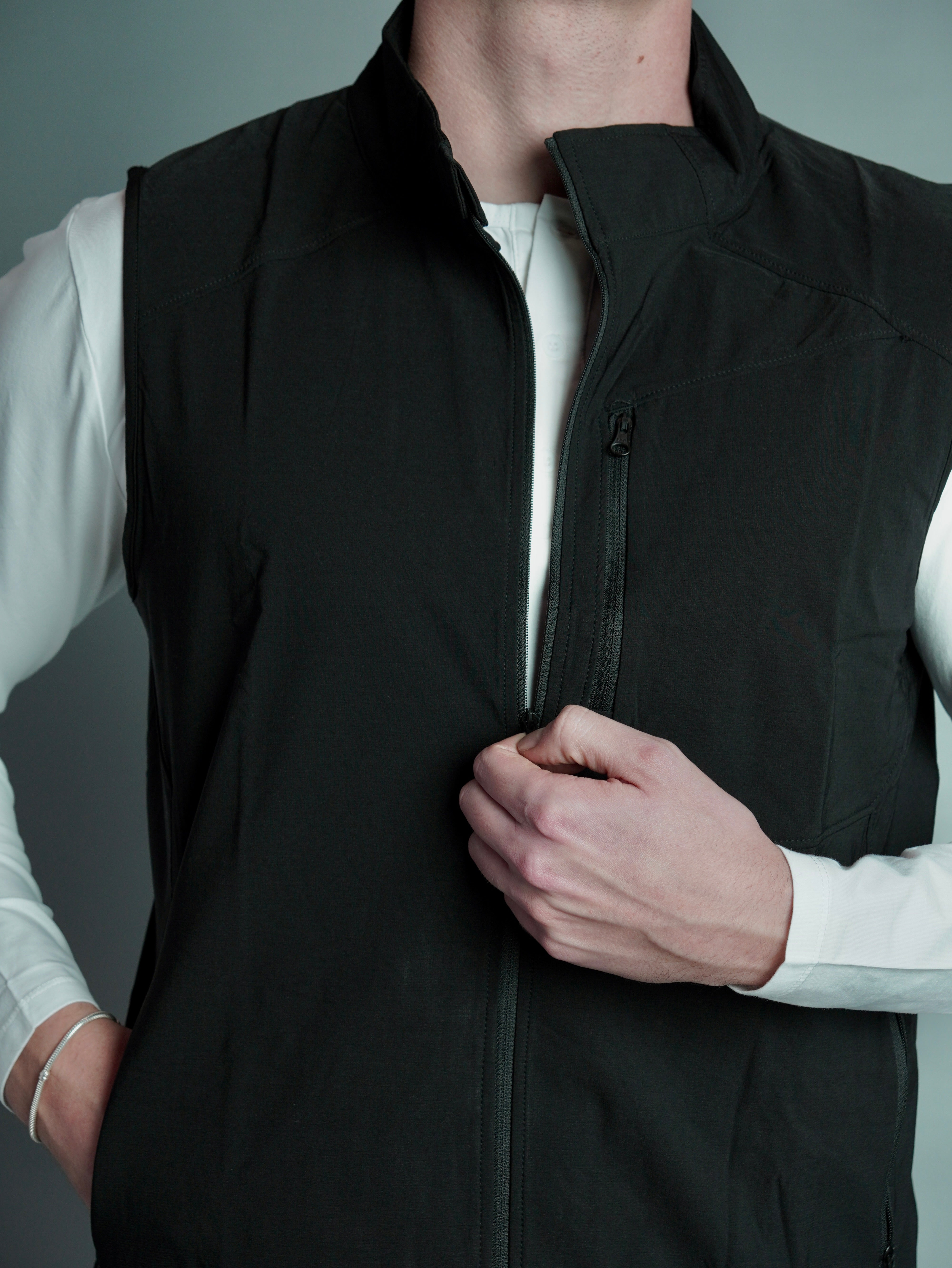 Chaleco Hybrid - Negro / Gris